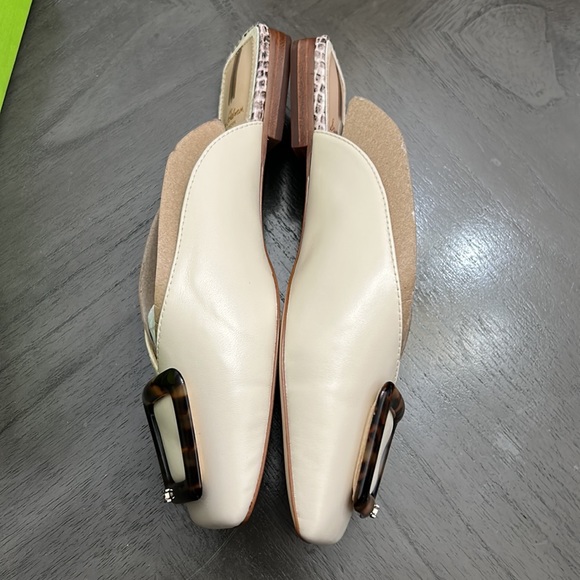 Womens Sam Edelman Mules | Lavina Buckle Mule Modern Ivory Leather - Picture 3 of 14